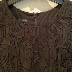 Talbots black cotton lined dress. Size 16. Worn once.